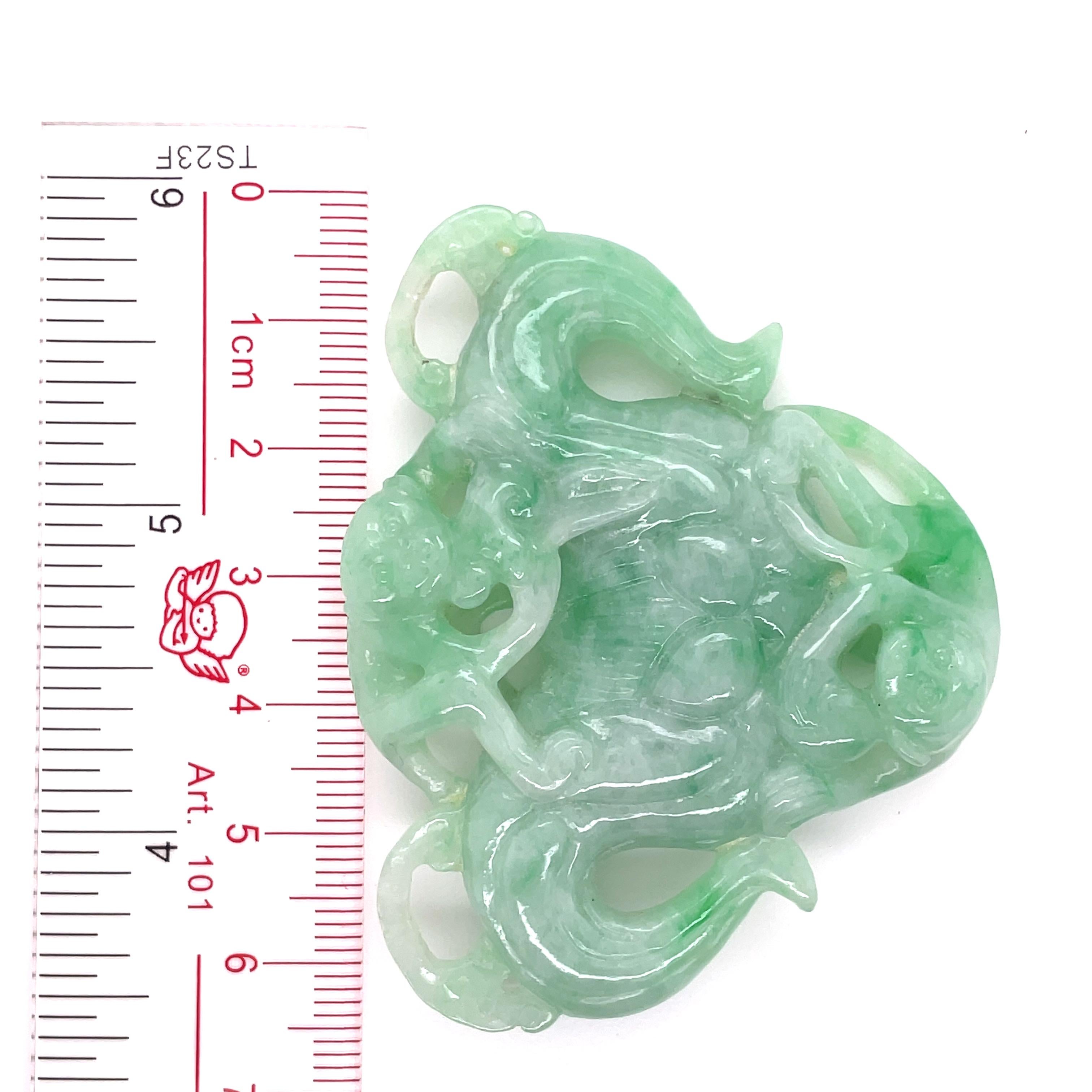 Hand-Carved Jade Stone For Sale 4