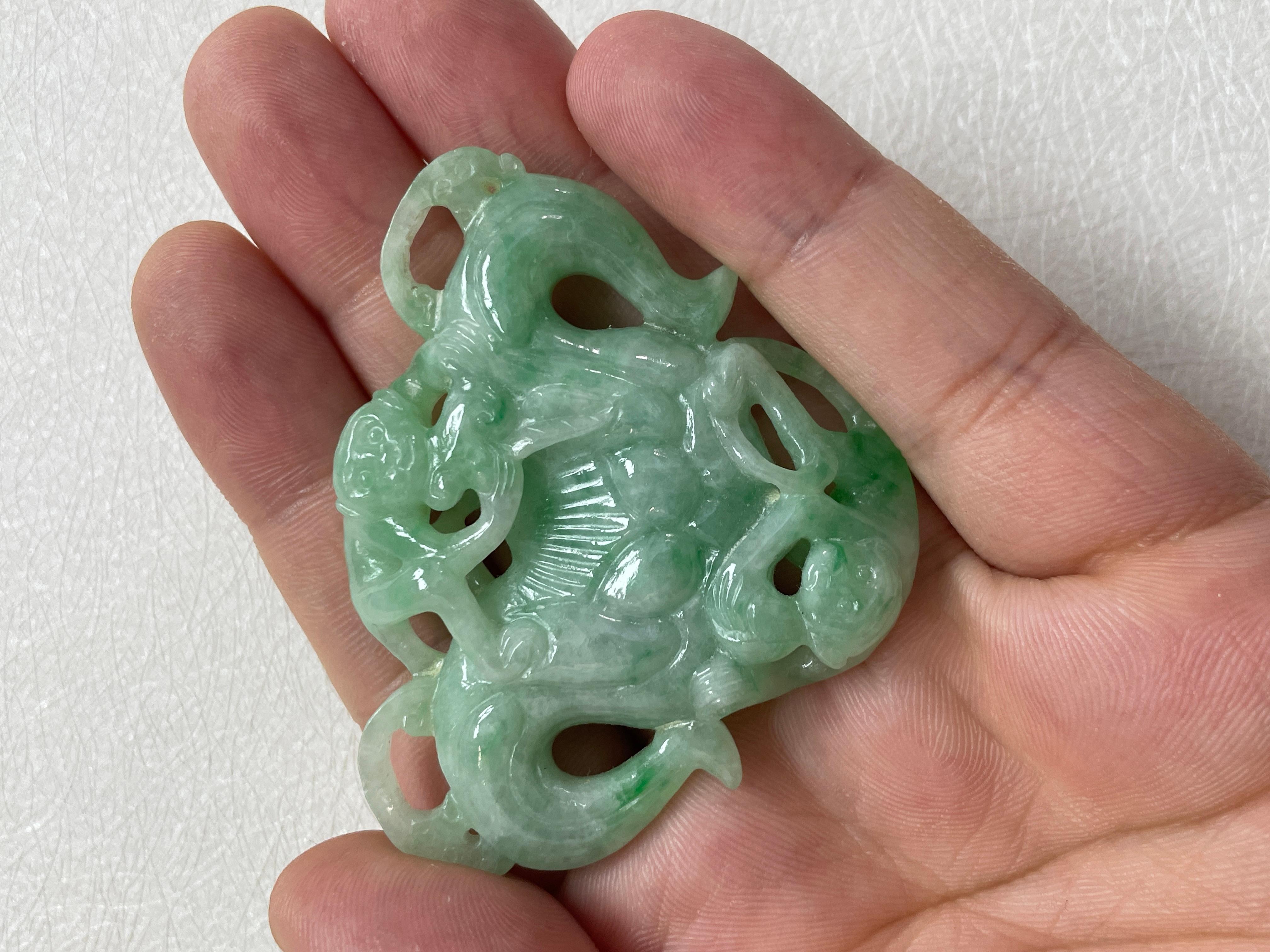 Hand-Carved Jade Stone For Sale 10