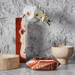 Hand Carved Large Marble Gem Objet by Greg Natale