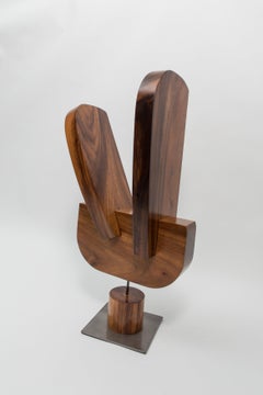 Hand Carved Laurel Wood Sculpture by Gabriela Valenzuela-Hirsch