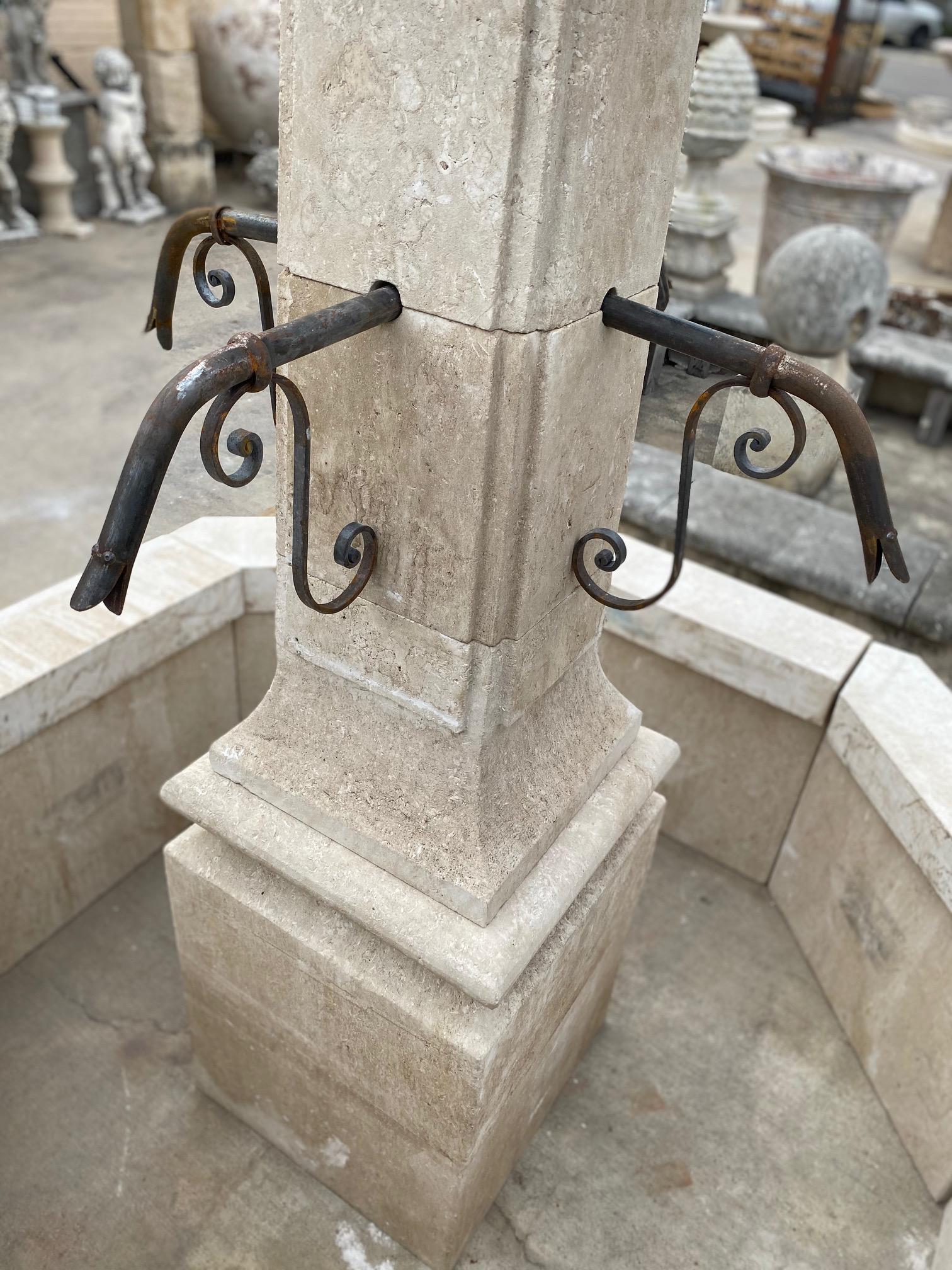 limestone hand carved fountains