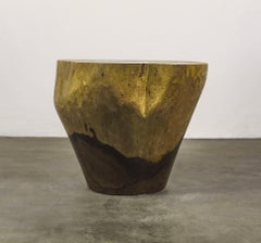 Carved Live Edge Solid Wood Trunk Table ƒ10 by Costantini, Francisco, in Stock