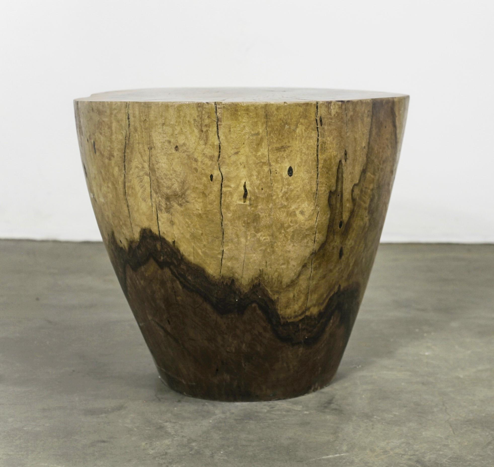 Modern Carved Live Edge Solid Wood Trunk Table ƒ20 by Costantini, Francisco, in Stock For Sale