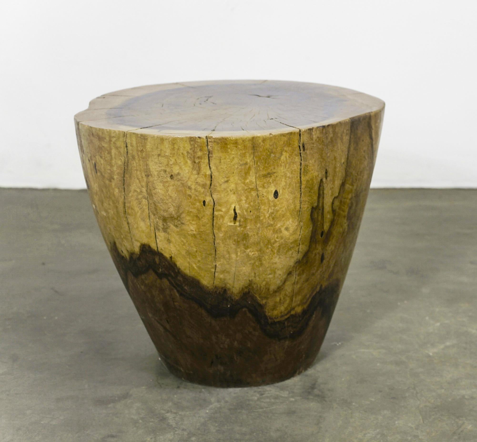 Argentine Carved Live Edge Solid Wood Trunk Table ƒ20 by Costantini, Francisco, in Stock For Sale