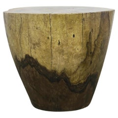 Hand Carved Live Edge Solid Wood Trunk Table ƒ20 by Costantini, in Stock