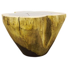 Table coffre en bois massif sculpté ƒ3 par Costantini, Francisco, en stock