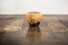 Carved Live Edge Solid Wood Trunk Table ƒ31 by Costantini, Francisco, in Stock
