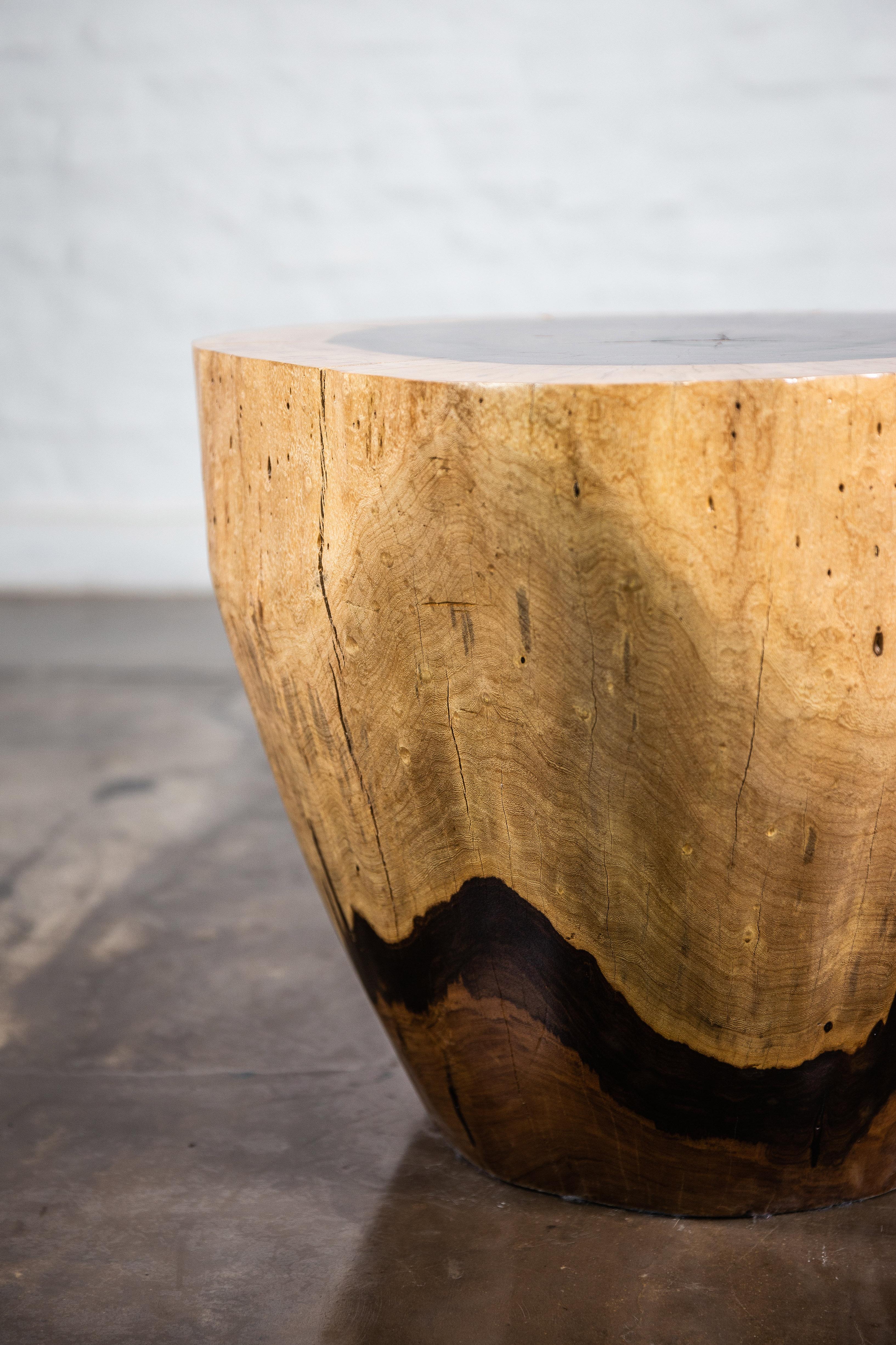Carved Live Edge Solid Wood Trunk Table ƒ31 by Costantini, Francisco, in Stock For Sale 3