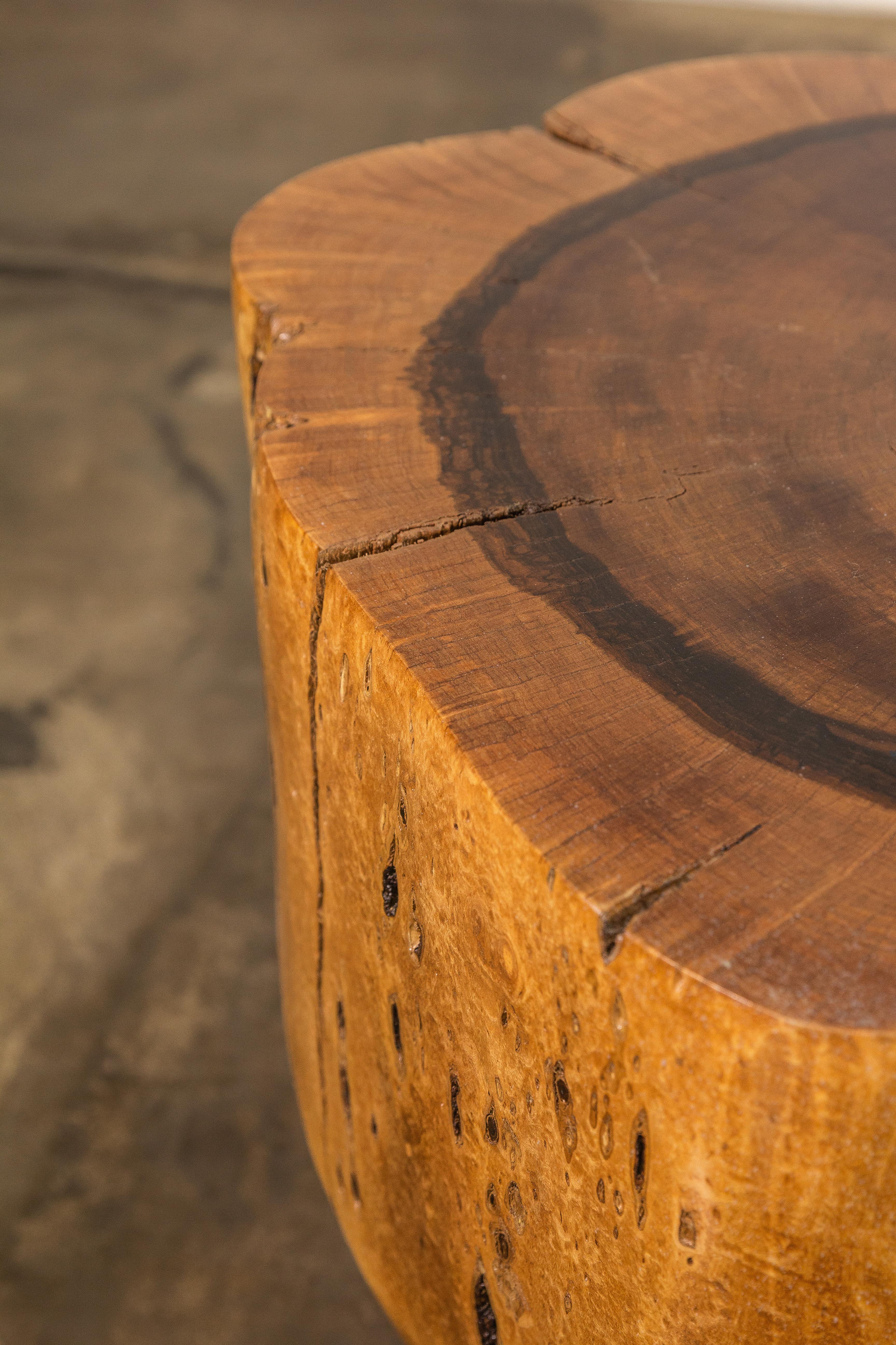 Table coffre en bois massif sculpté ƒ35 par Costantini, Francisco, en stock en vente 4