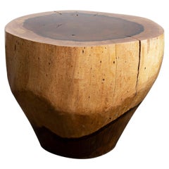 Hand Carved Live Edge Solid Wood Trunk Table ƒ39 from Costantini, in Stock