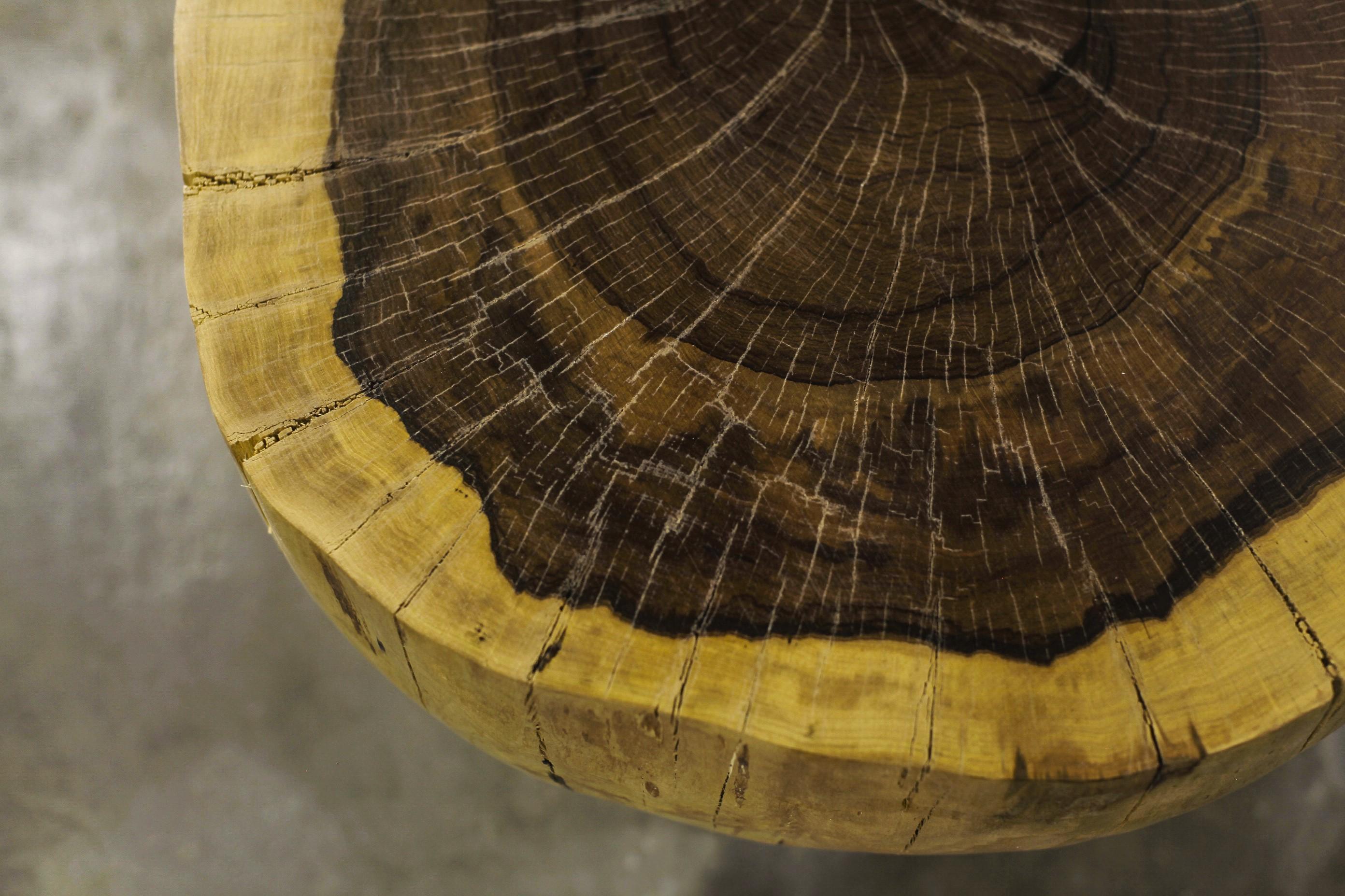 Argentin Table coffre en bois massif sculpté ƒ9 par Costantini, Francisco, en stock en vente