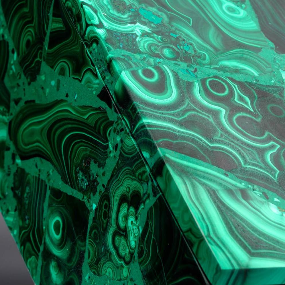 Hand-Carved Genuine Malachite Box For Sale 2
