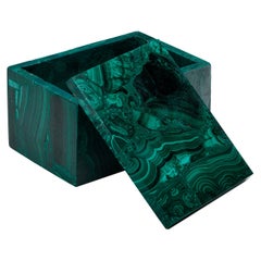Hand-Carved Malachite Decorative Box II