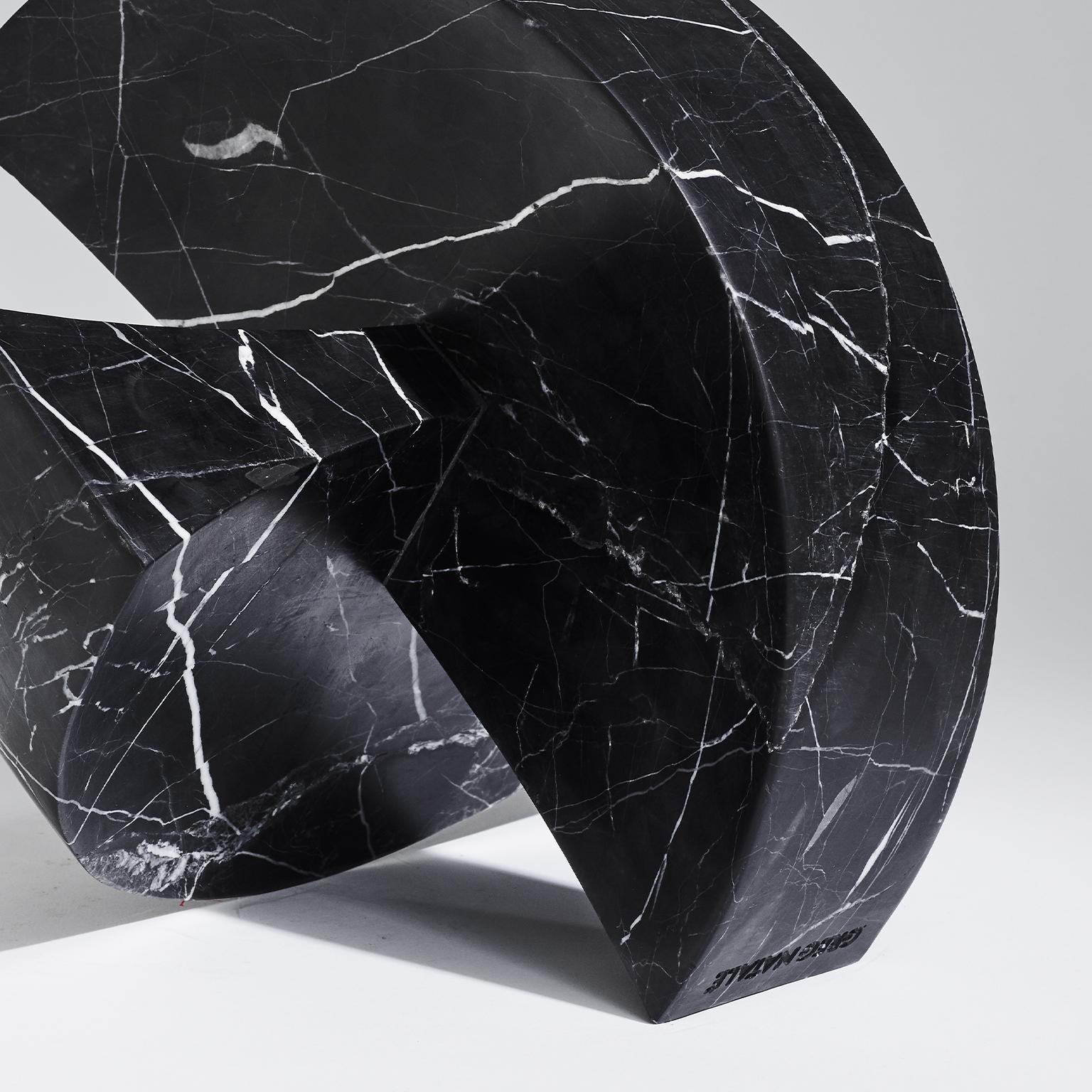 Modern Hand Carved Marble Arco Sculpture by Greg Natale