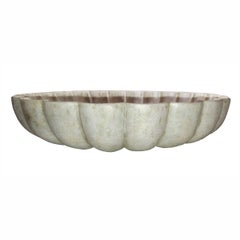 Hand Carved Marble Bowl, Mid-20th Century