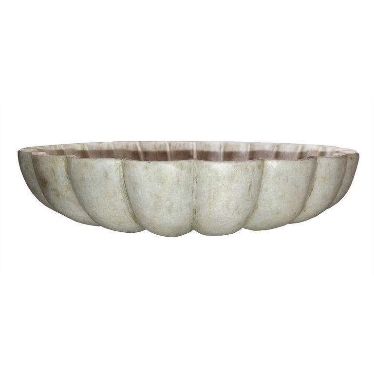 Hand Carved Marble Bowl, Mid20th Century at 1stDibs
