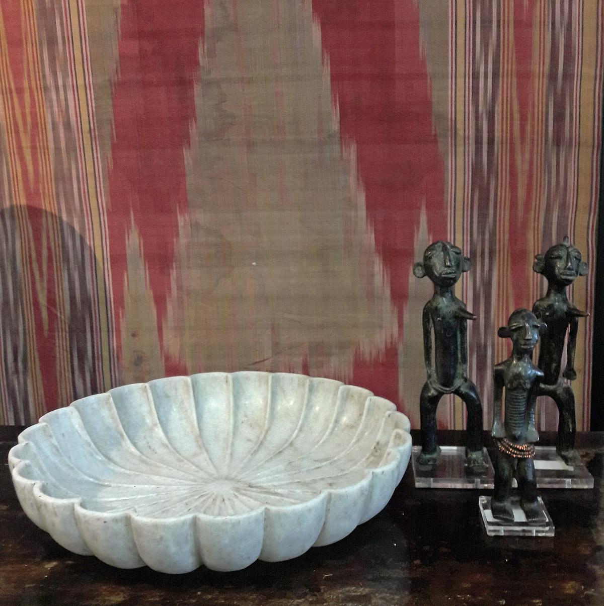 Hand Carved Marble Bowl, Mid-20th Century 3