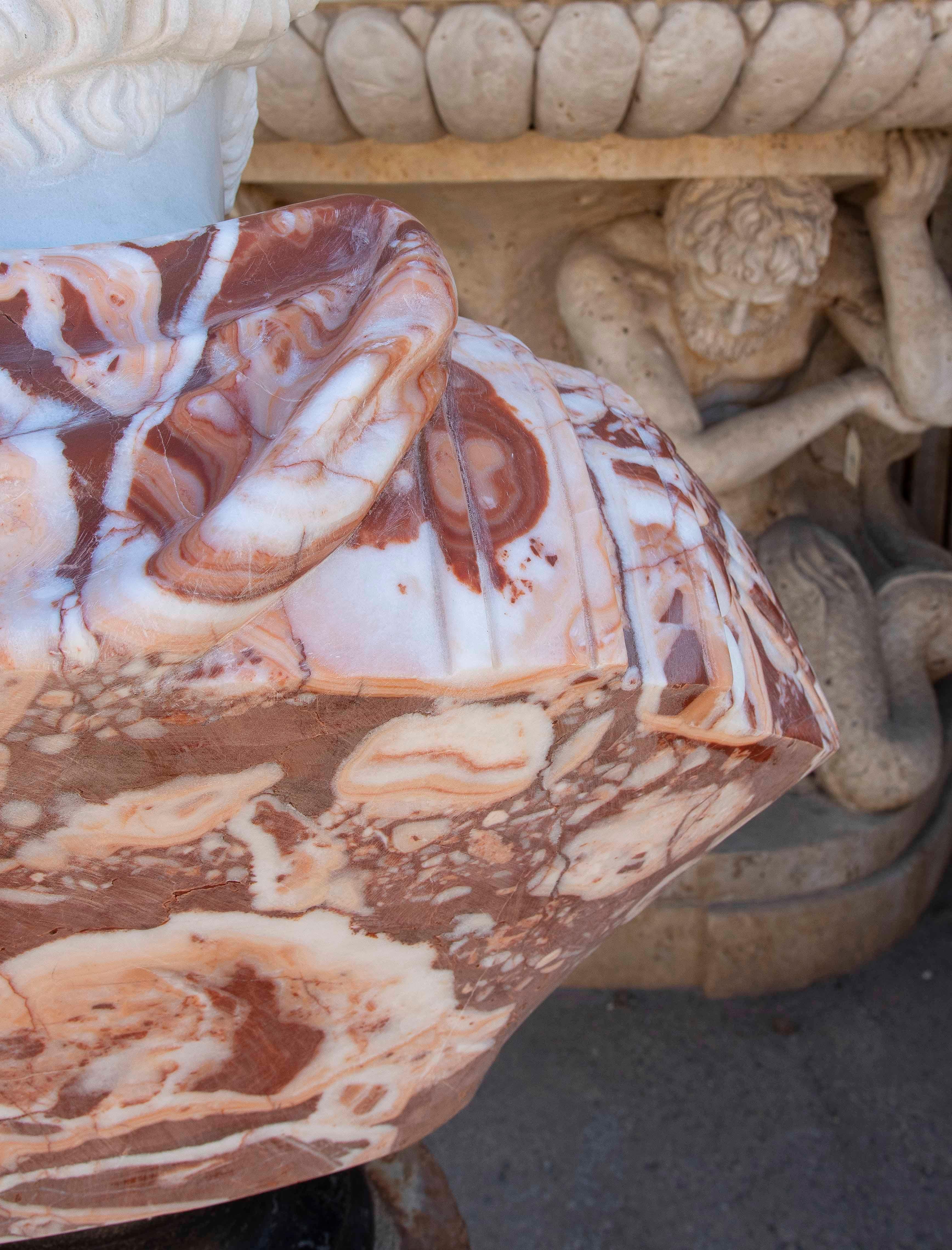 Busto de mármol tallado a mano de emperador romano con base en venta 6