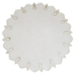 Hand-Carved Marble Charger / Server / Plate from India, Mid-20th Century