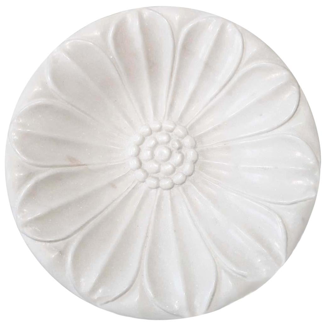 Hand Carved Marble Dish or Vide Poche, Late 20th Century