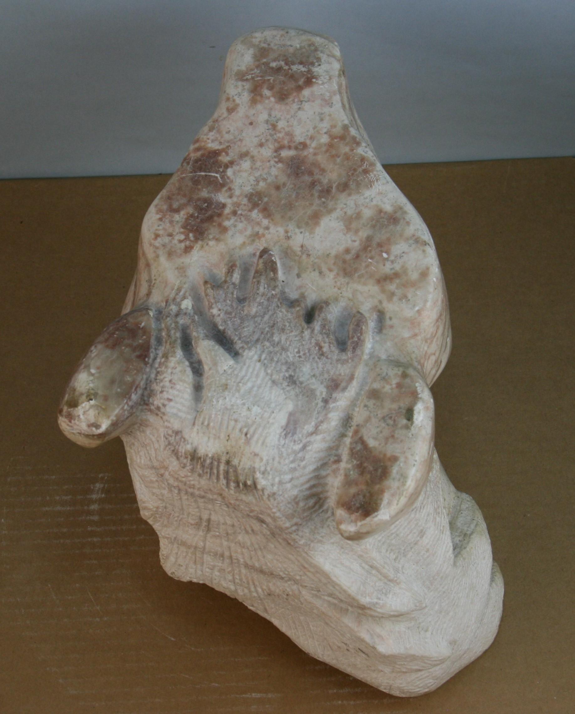 Hand Carved Marble Lioness Garden Sculpture For Sale 7