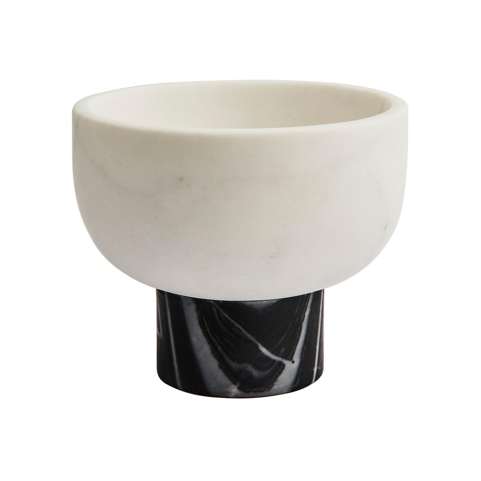 Hand Carved Marble Oscar Bowl by Greg Natale