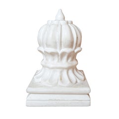 Hand-Carved Marble Paperweight / Bookend, Orb style