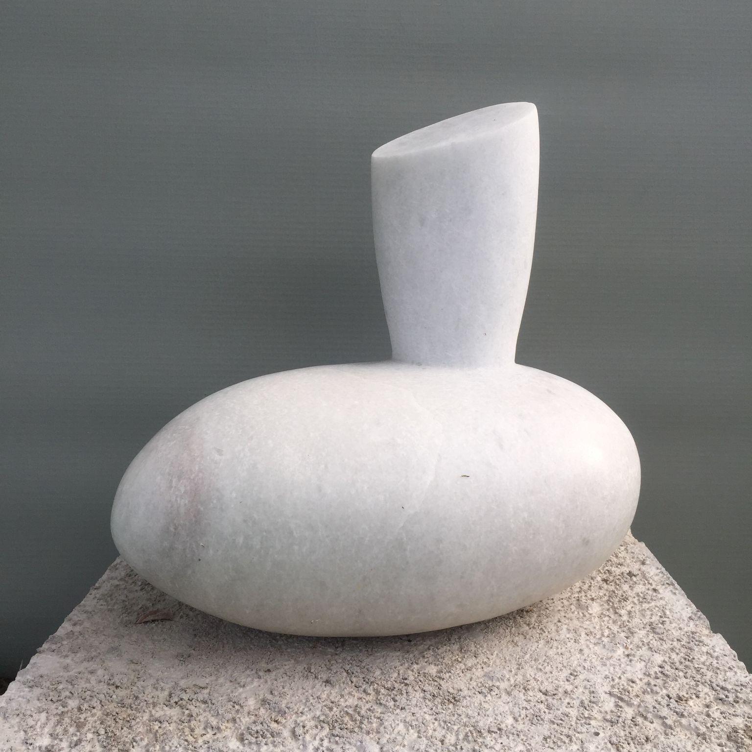 Hand carved marble sculpture by Tom Von Kaenel
Dimensions: D30 x W40 x H39 cm
Materials: Marble

Tom von Kaenel, sculptor and painter, was born in Switzerland in 1961. Already in his early
childhood he was deeply devoted to art. His desire to