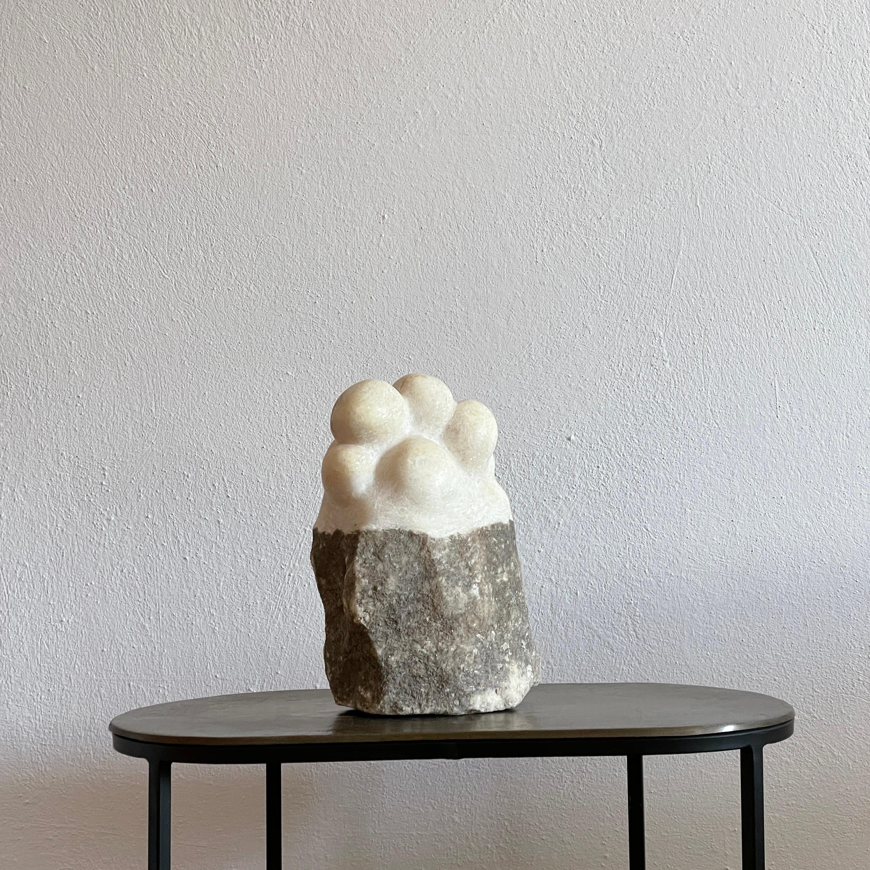 Post-Modern Hand Carved Marble Sculpture by Tom Von Kaenel For Sale