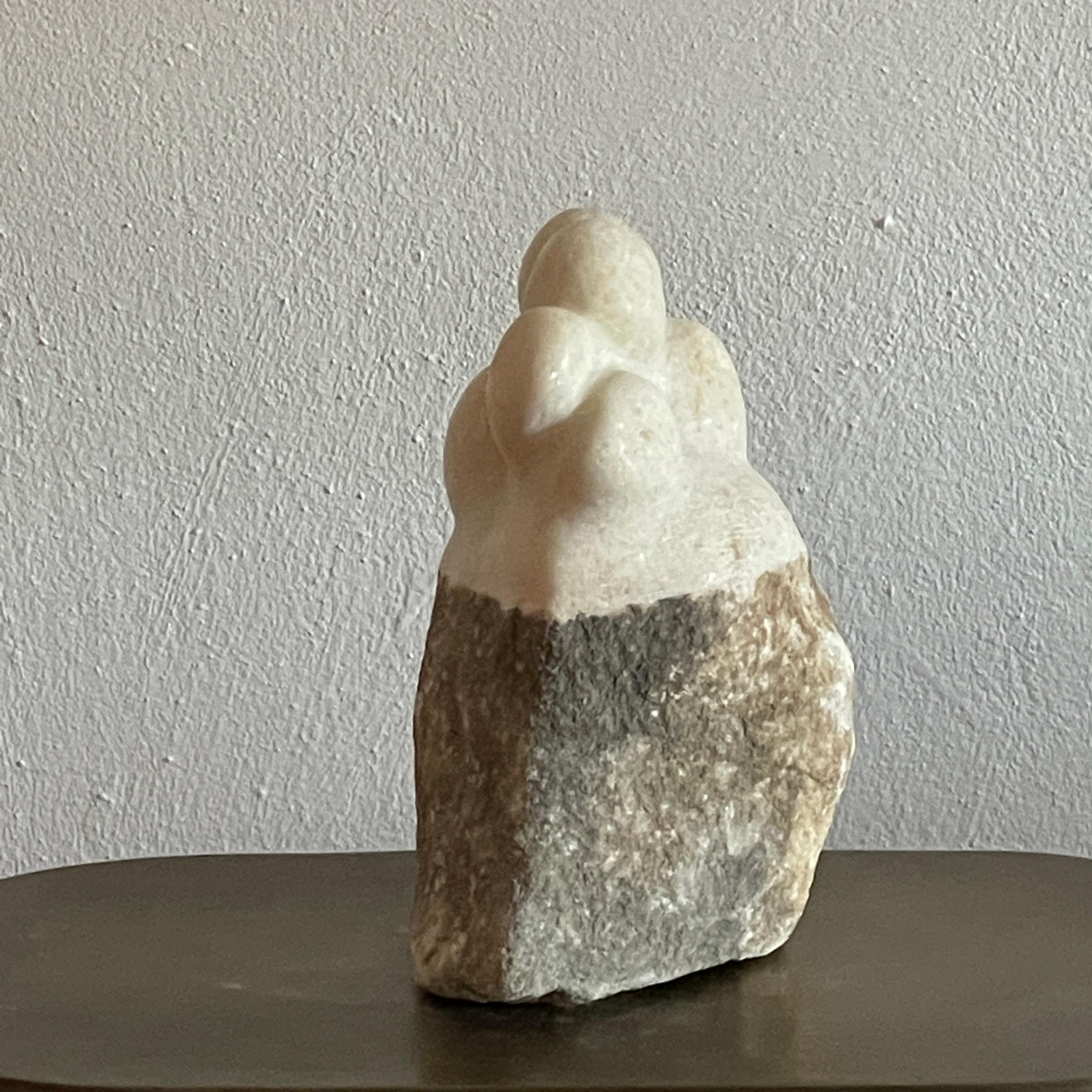 Contemporary Hand Carved Marble Sculpture by Tom Von Kaenel For Sale