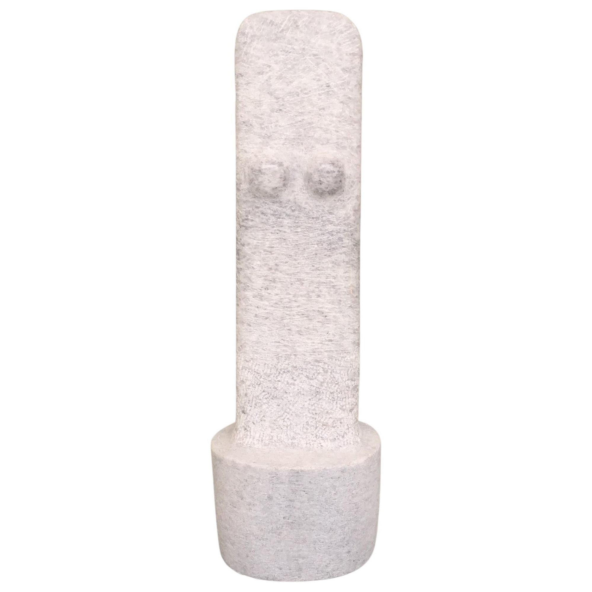 Hand Carved Marble Sculpture by Tom Von Kaenel