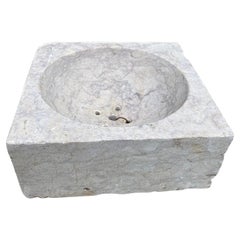 Fregadero de mármol tallado a mano Jardinera de piedra Jardinera Antigua Granja LA