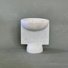 Hand Carved Marble Vessel by Tom Von Kaenel