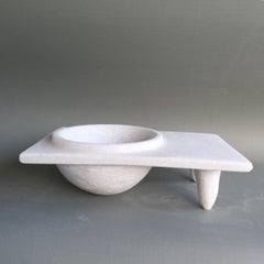 Hand Carved Marble Vessel by Tom Von Kaenel