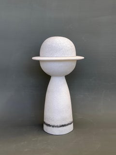 Vase en marbre sculpté à la main par Tom Von Kaenel