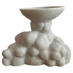 Vase en marbre sculpté à la main par Tom Von Kaenel