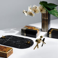 Hand Carved Metropolis Marble Tray