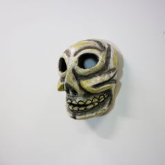 Hand-Carved Mexican Skull Dance Mask -Mexico, circa 1950