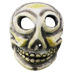 Hand-Carved Mexican Skull Dance Mask -Mexico, circa 1950