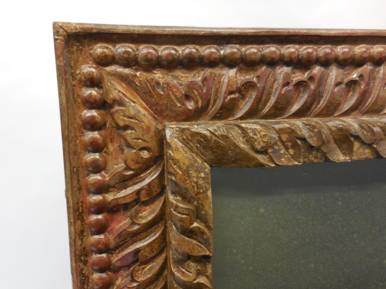 Rustic Hand Carved Mirror