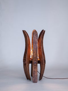 Handgeschnitzte Modern Design Lighting Living Ambiance Massivholz Stehleuchte, GLEAN