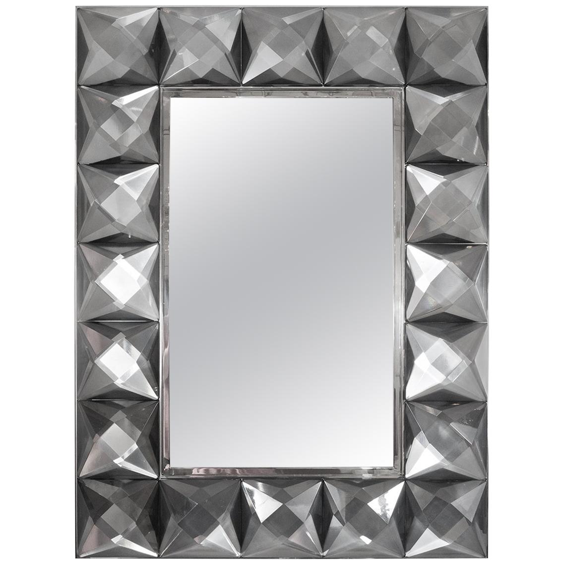 An Italian Hand Blown Murano Glass Mirror at 1stdibs