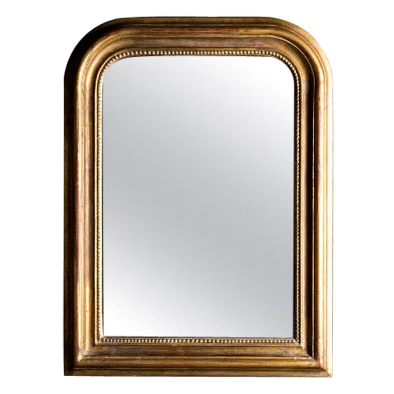 Hand Carved Napoleon III Style Louis Philippe Mirror, Small For Sale