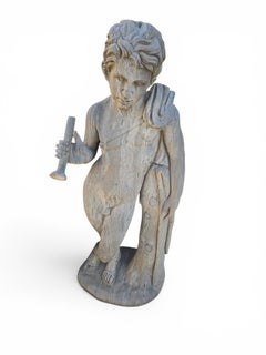 Hand-Carved Natural Stone Sculpture, Italy, 1950s