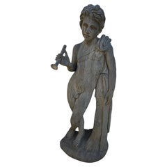 Hand-Carved Natural Stone Sculpture, Italy, 1950s