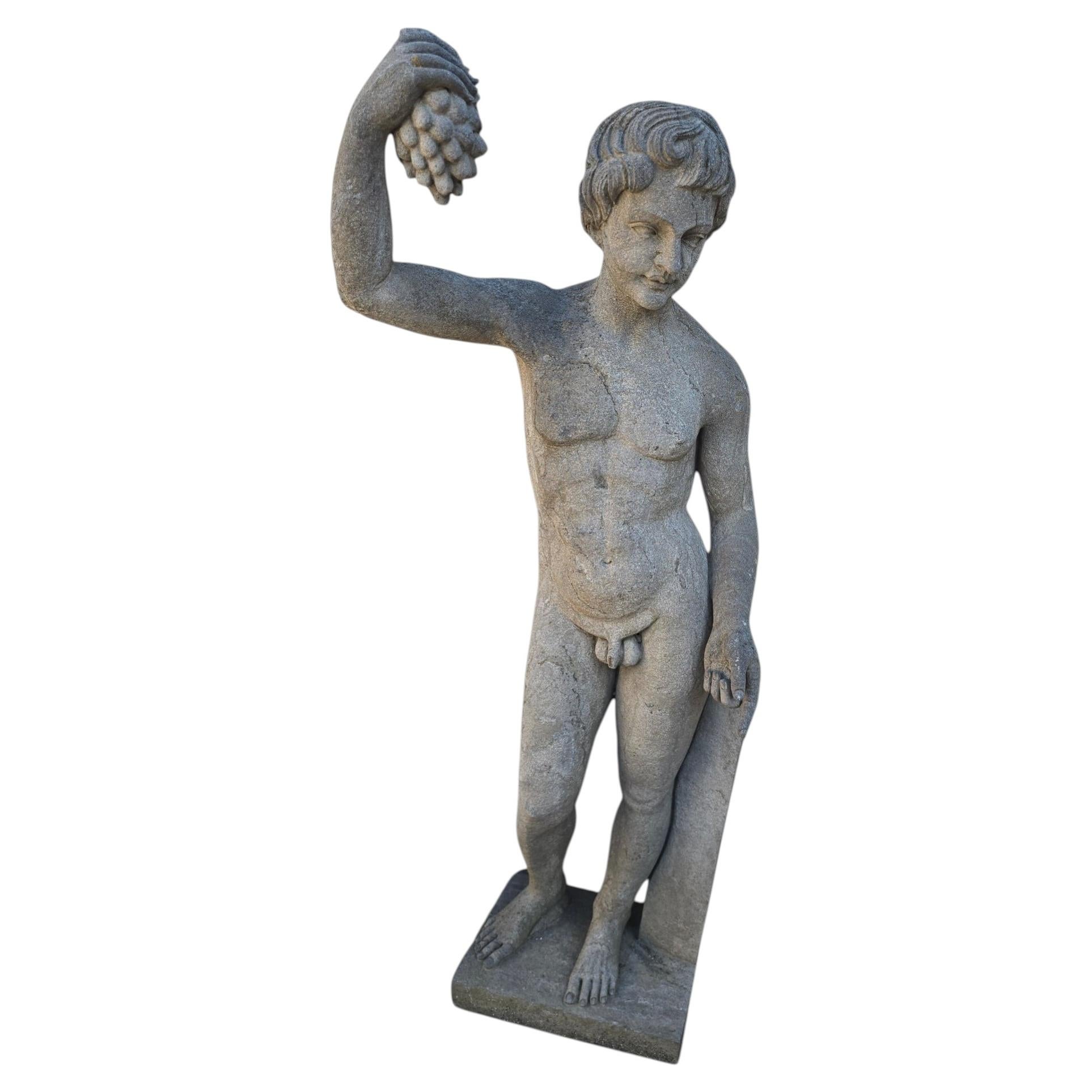 Hand-Carved Natural Stone Sculpture, Italy, 1950s