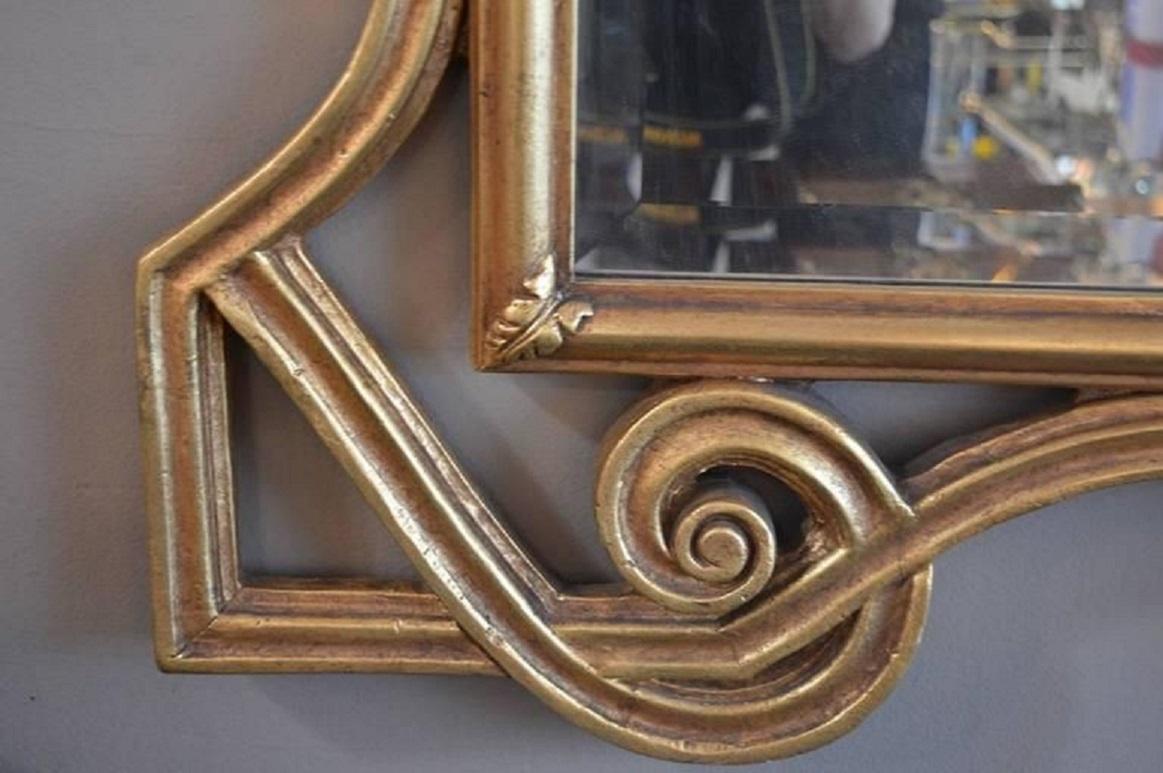 Early 20th Century Hand Carved Neoclassical Mirror For Sale