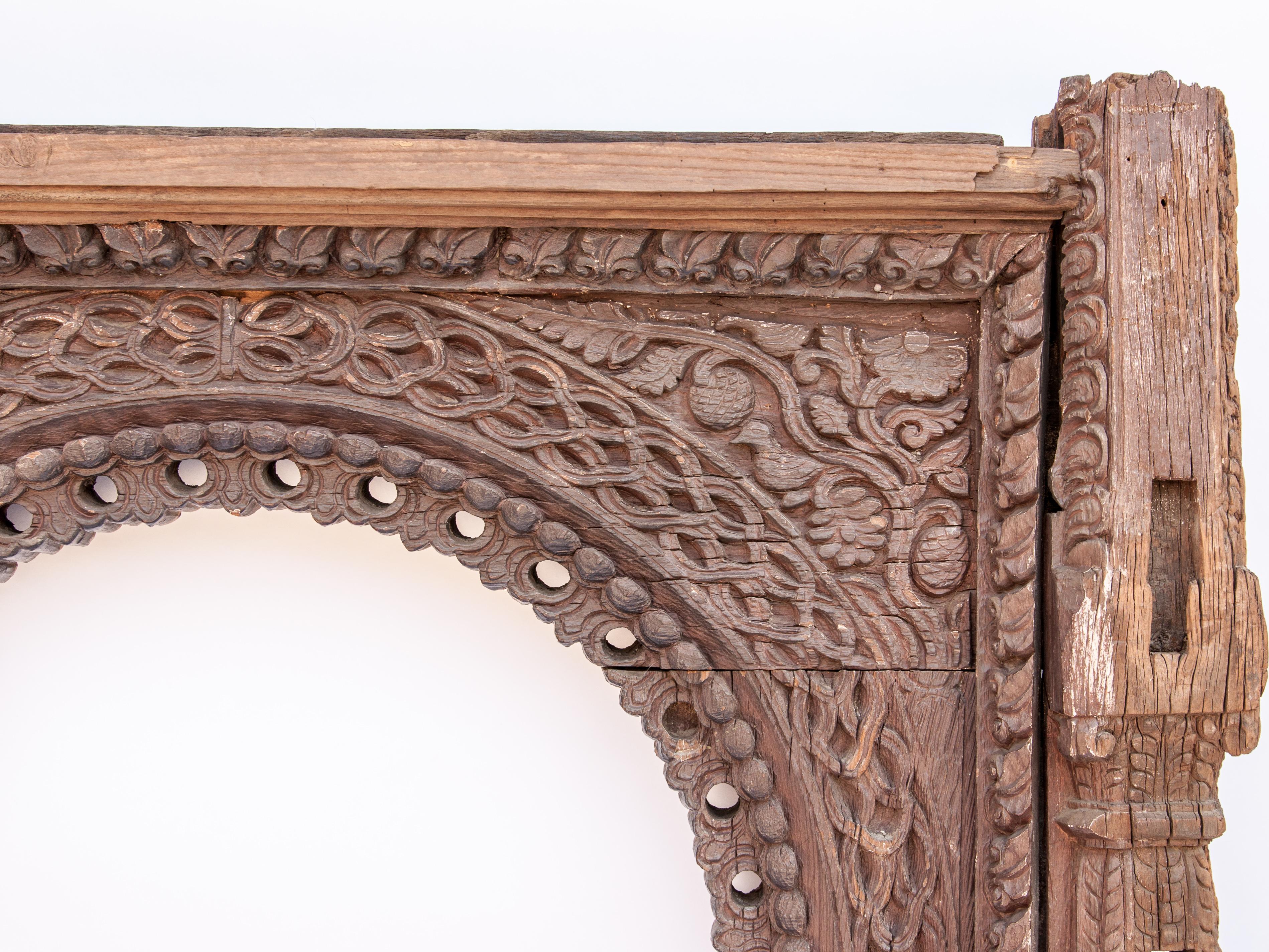 carved window frame