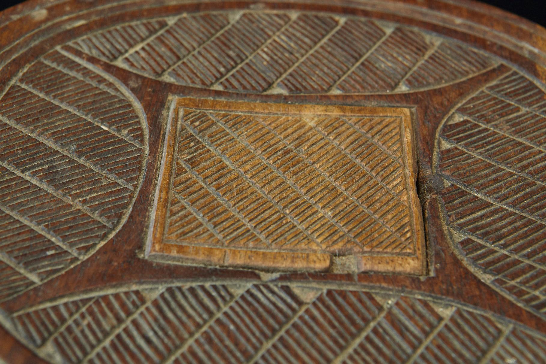 Hand Carved Nupe Stool with 8 Legs, Nigeria, 1950s 2
