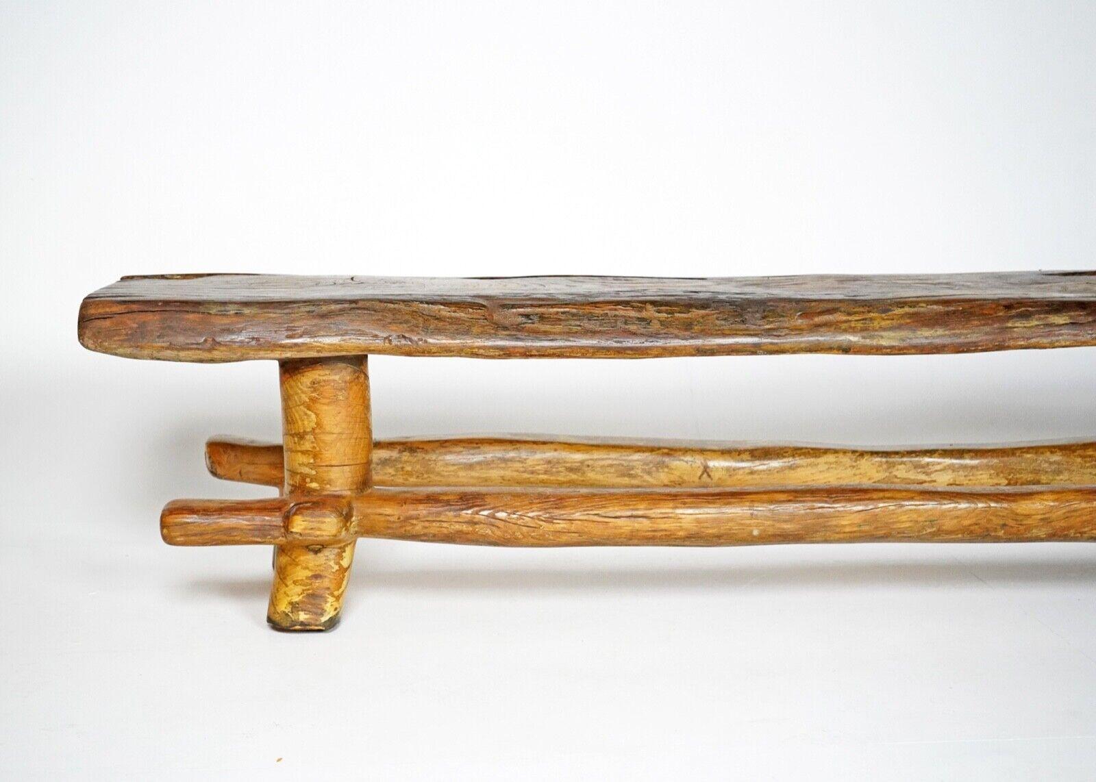 Late 20th Century Hand Carved Oak Coffee Table by Artist Maxie Lane, 1980s For Sale
